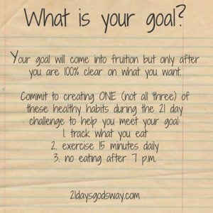 What is Your Goal?